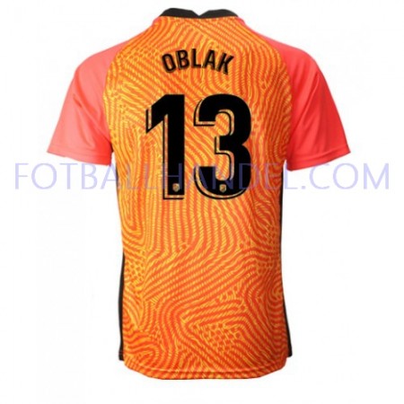 Herre Fotballdrakter Keeper Atlético Madrid Jan Oblak 13 2020-21 Kortermet M003